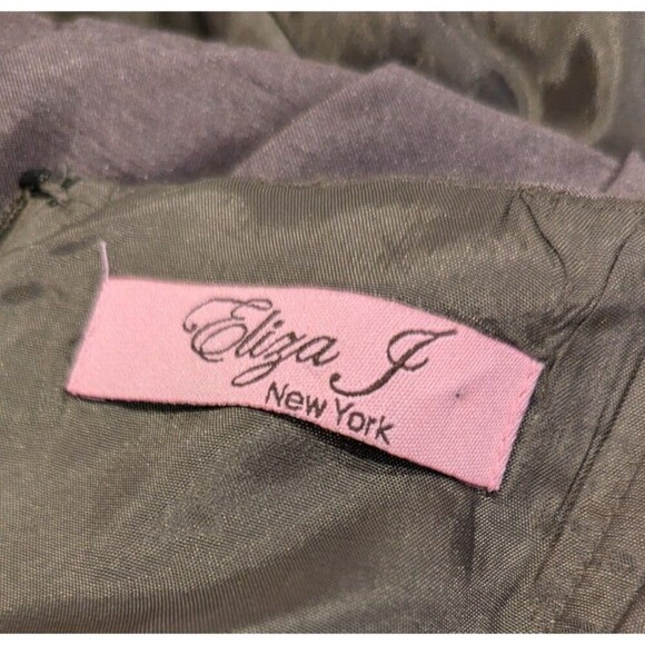 Eliza J New York Brown Sleeveless Mini Dress Pleated Party Cocktail - Picture 2 of 3